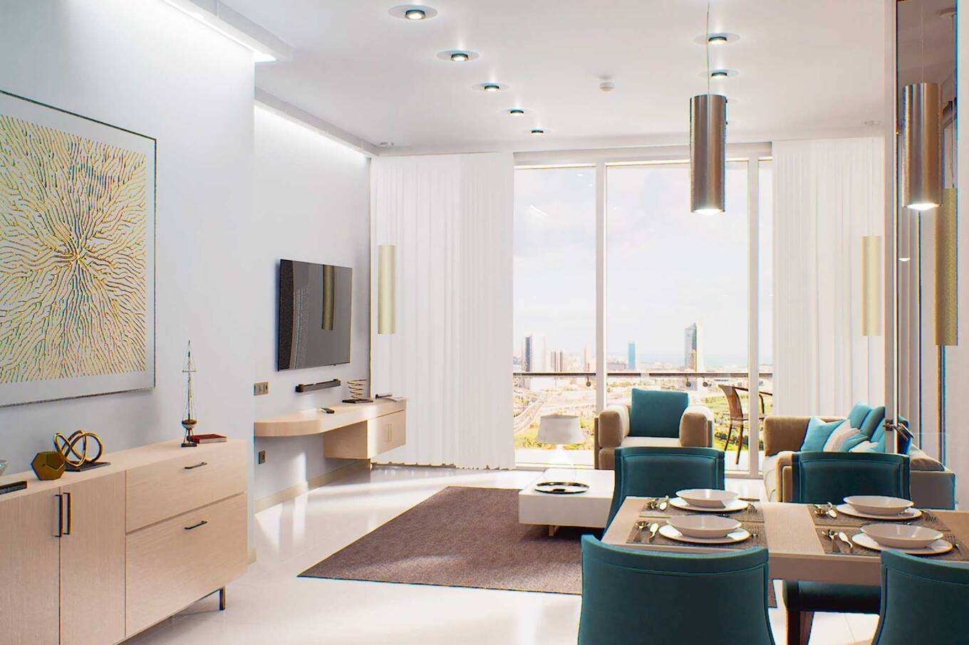Apartment with 2 bedrooms in Jumeirah Lakes Towers, Dubai